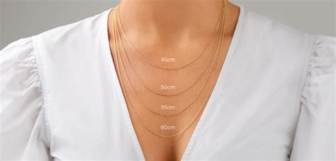 how do you measure the thickness of a necklace chain|45cm to inches necklace.